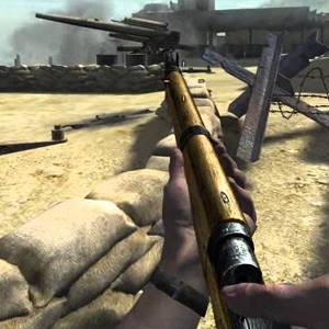 Call of Duty 2 - De speler die een K98k vasthoudt