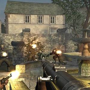 Call of Duty 3 - Schietpartij bij de fontein