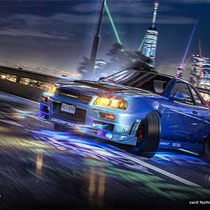 CarX Street - Blauwe sportwagen