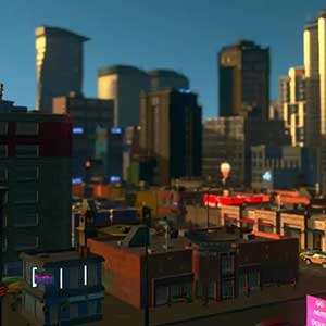 Gehele uitzicht op de stad