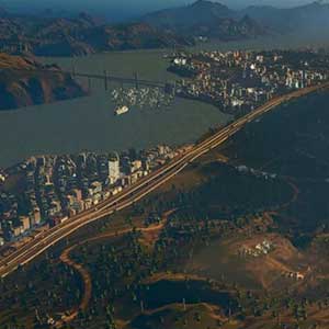 Bovenaanzicht van de snelweg