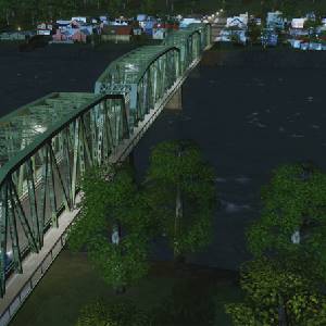 Cities Skylines Content Creator Pack Bridges & Piers Amerikaanse Tweebaans Trussbrug