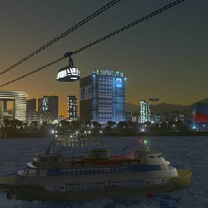 Cities Skylines Mass Transit Veerpont en Kabelbaan