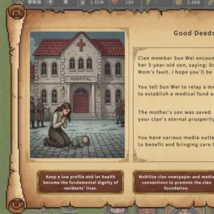 Clan and Crown - Tabblad Goede Daden