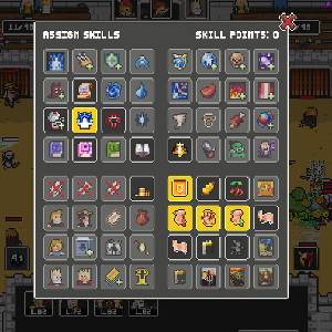 Clicker Arena Vaardigheden Toewijzen