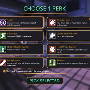 Cooking Simulator - Perks