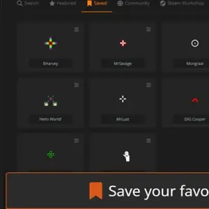Crosshair X - Opslaan-tab