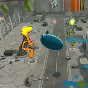 de Blob - Blauwe verf