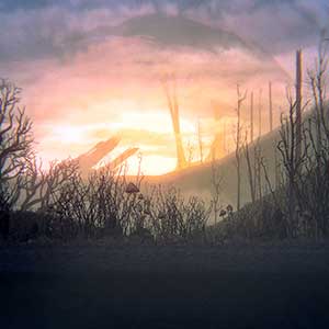 donkere en zanderige kunststijl