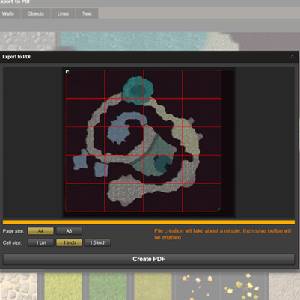 Dungeon Painter Studio - Exporteren naar PDF