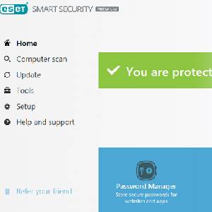 ESET Smart Security Premium - Beginscherm