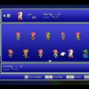 FINAL FANTASY 5 2D Pixel Remaster - Banenmenu