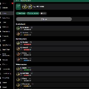 Football Legacy Manager 25 - Opstelling