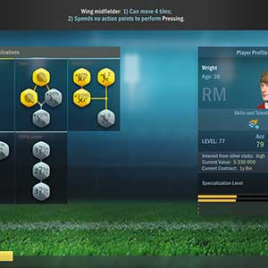 Football, Tactics & Glory - Spelers Profiel