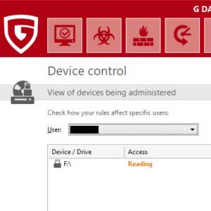 G Data Total Security - Device Control