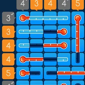 Grids of Thermometers - Puzzel