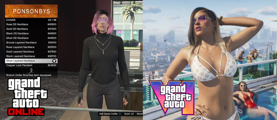 GTA Online de ketting getoond in de GTA 6-trailer