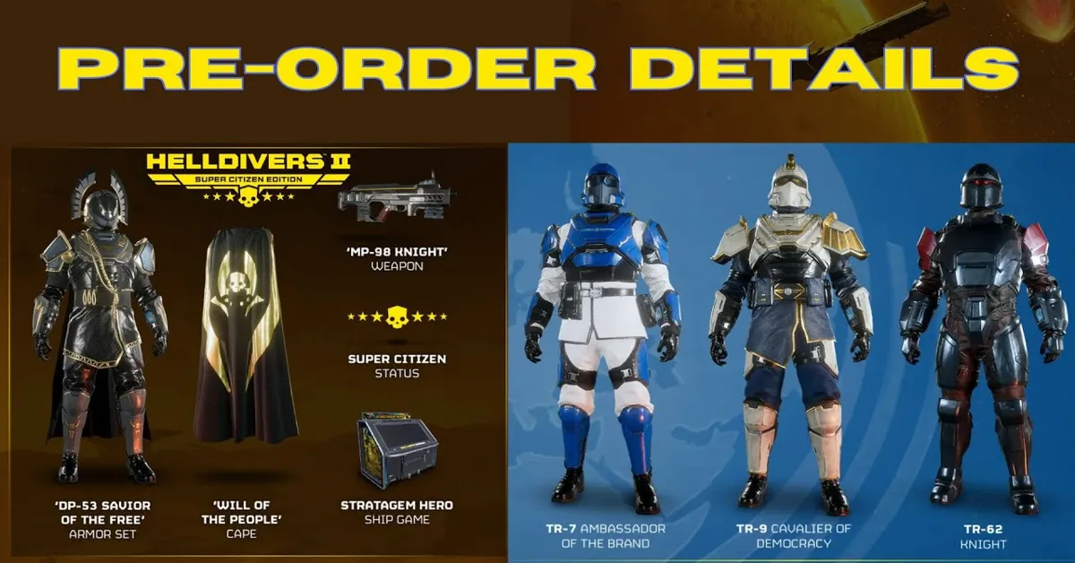 helldivers 2 xbox preorder bonus