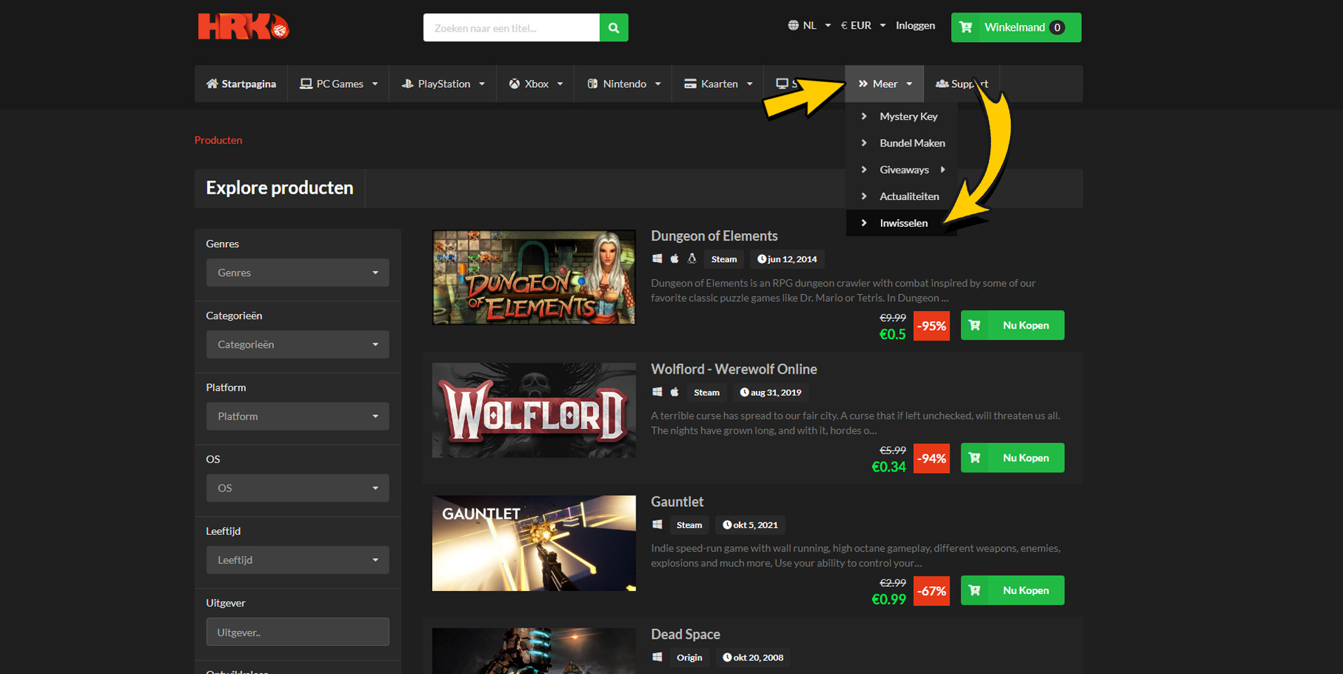 hoe verzilver je een kortingscode op HRK