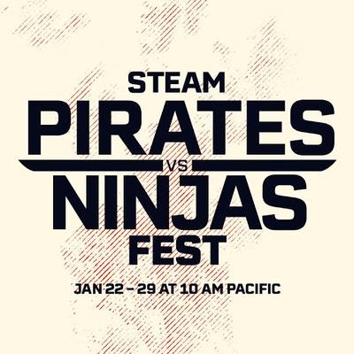 Steam Pirates vs. Ninjas Fest vs. Allkeyshop: Bereid je voor op 22 Januari