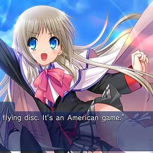 Little Busters - Kud spelen Frisbee