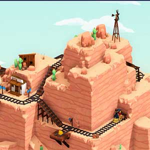 across crumbling ruins