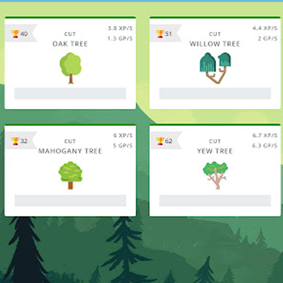 Melvor Idle - Houtsnijden