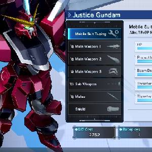 MOBILE SUIT GUNDAM SEED BATTLE DESTINY REMASTERED - Mobile Suit-aanpassing