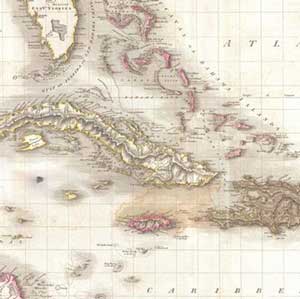 Naval Action Pinkerton map of the West Indies