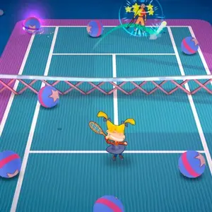 Nickelodeon Extreme Tennis Next - Aang tegen Angelica Pickles