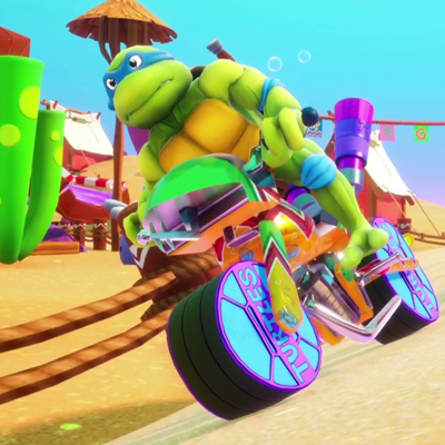 Nickelodeon Kart Racers 3 Slime Speedway - Leonardo Tegen Helga Pataki