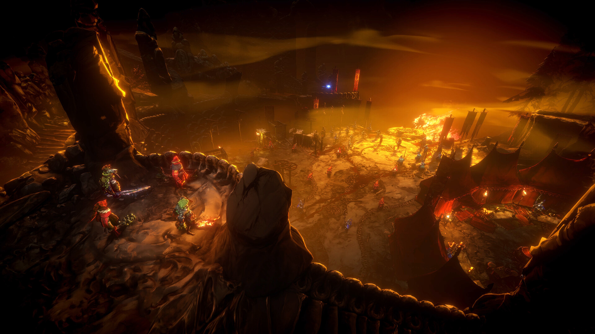 No Rest for the Wicked gameplay-scène met brutaal fantasy-gevecht