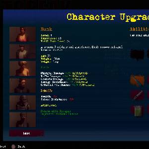 Outbreak The New Nightmare Revisited - Karakterupgrades