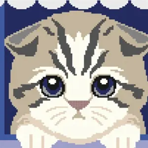 Paint by Pixel 3 - Kittens