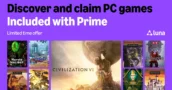 Gratis PC-games van Amazon Prime voor januari 2026 – Luna standaardtitels