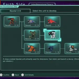 R-Type Tactics 1 & 2 Cosmos - Kaart voor Eenheidsontwikkeling