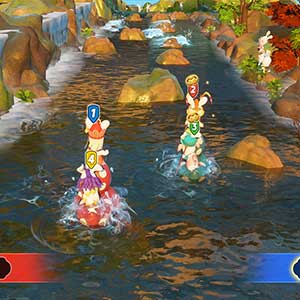 Rabbids Party of Legends - Samenwerken om de rivier over te steken