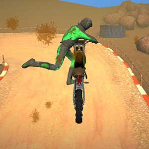 Rijd op de fiets terwijl u in de lucht bent