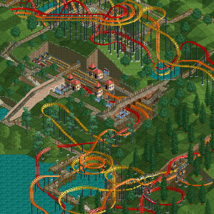 Rollercoaster Tycoon Deluxe Theme park