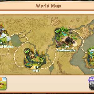 Sarah's Adventure Time Travel - Wereldkaart