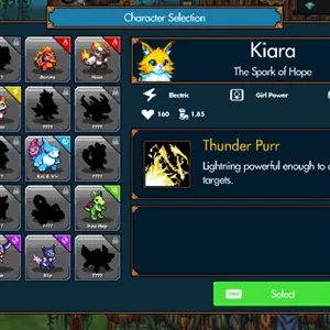 Shard Squad - Personages selecteren