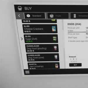 Shop Simulator Supermarket - Aankoopmenu