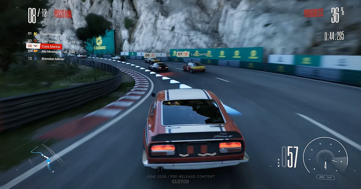 Clutch biedt een open-wereldsetting gebaseerd op Monaco en het omliggende platteland