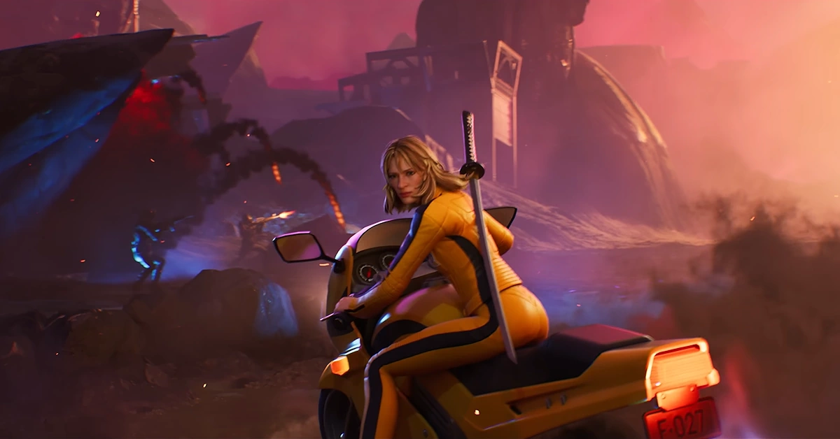 Teaser voor het Fortnite Chapter 6 Zero Hour evenement, met een hele reeks crossover-personages