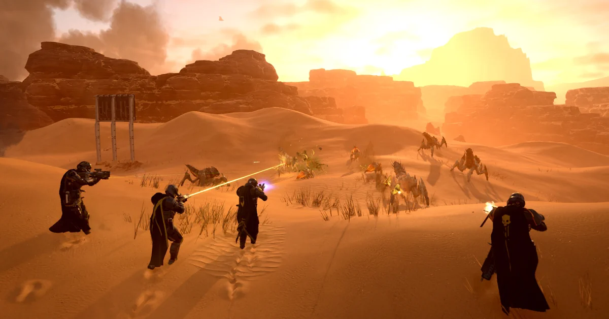 Helldivers 2-squads nemen het op tegen de Automaton-dreiging in de Galactische Oorlog