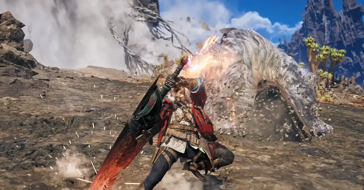 Capcom toont het Boost Bracer-systeem en de eerste wapenpresentatie met het iconische Grootzwaard