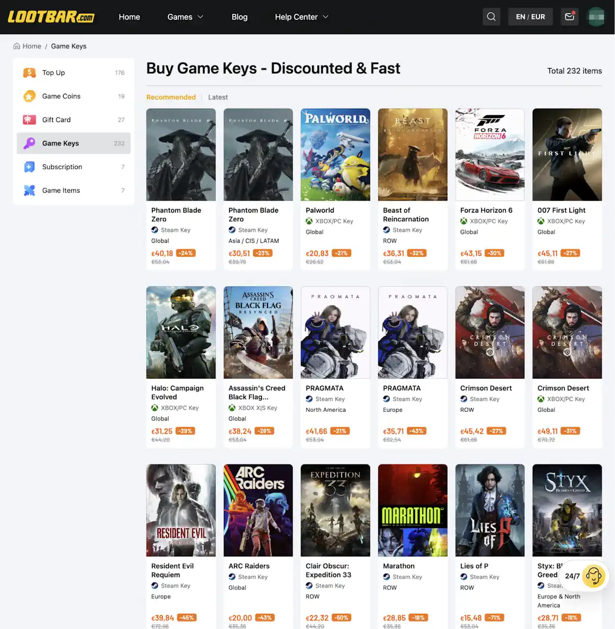 Stapsgewijs: hoe koop je de Phantom Blade Zero Steam Key bij LootBar