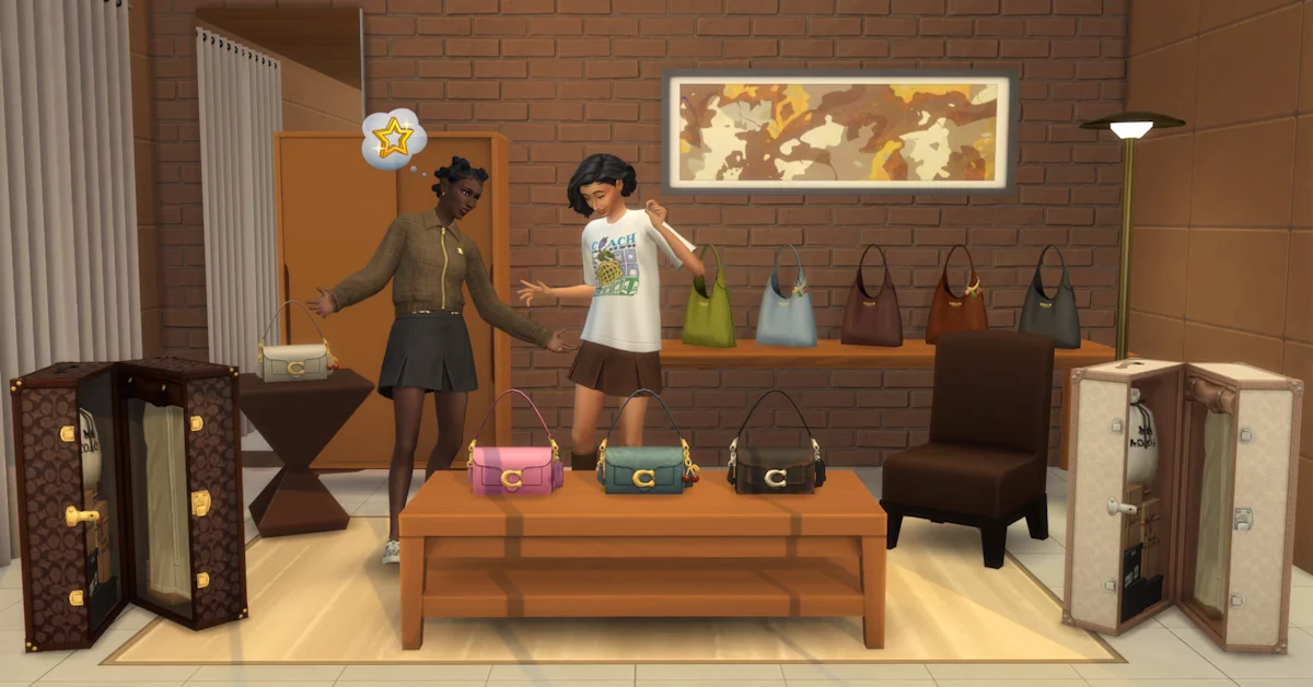 De The Sims 4 Coach Collectie brengt luxe mode naar het spel in de update van januari 2026