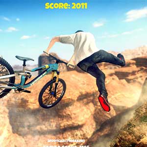 Zijdelings aan de fiets