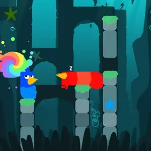 Snakebird Complete - Slapende Slang